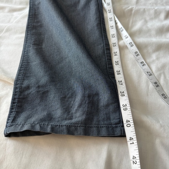 Perry Ellis Men's Flat Front Chino Casual Dress Pant Blue-Gray Trouser 34x32 - Picture 13 of 14